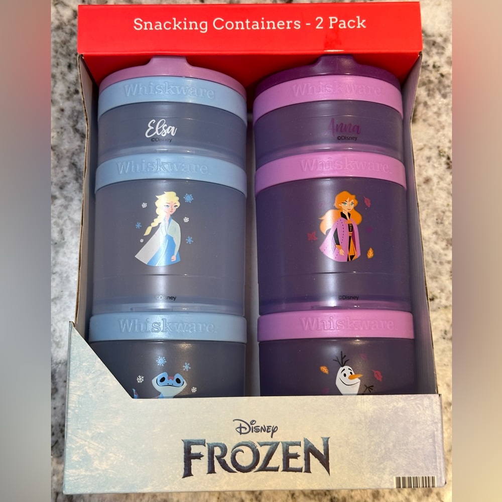 Whiskware Snacking Containers -2 pack Disney Frozen edition